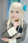 asae_ayato blazer blonde_hair blouse boku_wa_tomodachi_ga_sukunai cosplay kashiwazaki_sena school_uniform rating:Safe score:1 user:nil!