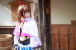 capelet cosplay garter_straps hairbow halter_top kunoichi kunoichi_(sengoku_musou) nagisa_mark-02 sengoku_musou sengoku_otome_-_ii_naotora shorts side_ponytail suspenders rating:Safe score:0 user:nil!