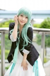 aqua_hair blazer cosplay dress hatsune_miku keep_only_one_love_(vocaloid) miou ribbons skirt tie twintails vocaloid rating:Safe score:0 user:pixymisa