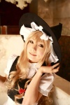 apron blonde_hair blouse braid cosplay hanamura_misaki jumper kirisame_marisa touhou witch_hat rating:Safe score:0 user:nil!