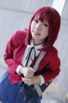 blazer blouse bookbag cosplay hana_(ii) kushieda_minori pleated_skirt red_hair school_uniform skirt toradora! rating:Safe score:0 user:nil!