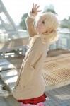blonde_hair blouse cardigan cosplay kousaka_yun original pleated_skirt school_uniform skirt twintails rating:Safe score:2 user:nil!