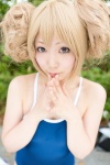 aisaka_taiga blonde_hair cosplay hair_buns koyomi swimsuit toradora! rating:Safe score:0 user:pixymisa