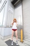 asahina_mikuru buruma cosplay gym_uniform rinami shorts socks suzumiya_haruhi_no_yuuutsu tshirt rating:Safe score:1 user:nil!