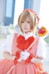 beret blouse cardcaptor_sakura cosplay gloves jumper kinomoto_sakura nozaka_yun rating:Questionable score:0 user:nil!