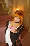 beatrice braid choker cleavage cosplay gown orange_hair saku umineko_no_naku_koro_ni rating:Safe score:1 user:nil!