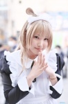 apron blonde_hair cosplay dress hairband kayo love_live!_school_idol_project maid maid_uniform minami_kotori side_ponytail rating:Safe score:1 user:nil!
