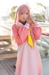 aka cosplay dress hair_clips hayate_no_gotoku! katsura_hinagiku pink_hair sailor_uniform school_uniform turtleneck rating:Safe score:0 user:nil!
