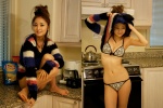 bikini cleavage kiguchi_aya shirt_lift star_dream sweater swimsuit rating:Safe score:1 user:nil!