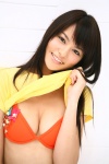 bikini_top cleavage shiratori_yuriko shirt_lift swimsuit tshirt rating:Safe score:1 user:nil!