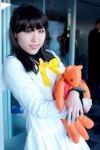 cosplay fruits_basket kiraboshi_senri school_uniform sohma_kagura stuffed_animal rating:Safe score:0 user:Log