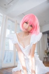 apron cleavage cosplay mike momo_velia_deviluke pink_hair shinkon_keikaku to_love-ru rating:Safe score:0 user:nil!