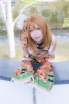 corset cosplay detached_sleeves hello!_aki_love_live!_ichi itsuki_akira kousaka_honoka love_live!_school_idol_project orange_hair side_ponytail rating:Safe score:0 user:nil!