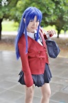 blazer blouse blue_hair bookbag cosplay kawashima_ami nora pleated_skirt school_uniform skirt toradora! rating:Safe score:0 user:nil!