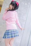 cardigan cosplay hairbows kneehighs love_live!_school_idol_project misaki pink_eyes pleated_skirt skirt twintails yazawa_niko rating:Safe score:1 user:pixymisa