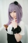 atsuki bathroom bathtub blouse bra cosplay dagashi_biyori dagashi_kashi hairband open_clothes purple_hair see-through shidare_hotaru skirt suspenders wet rating:Safe score:0 user:nil!