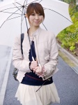 blouse jacket ponytail rinami shoulder_bag tiered_skirt umbrella rating:Safe score:0 user:pixymisa