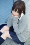 blouse cardigan cosplay ichigo_100 itoha_riri kneesocks mukai_kozue pleated_skirt school_uniform skirt tie rating:Safe score:4 user:nil!