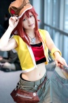cosplay croptop hat hoodie miho miniskirt misaki_shiki red_hair skirt subarashiki_kono_sekai tank_top rating:Safe score:0 user:nil!