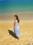 beach brown_hair dress ocean ohura_anna rating:Safe score:0 user:msgundam2