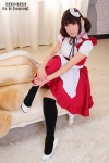 apron blouse chihane cosplay hairband jumper kneehighs maid maid_uniform original rating:Safe score:1 user:nil!
