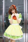 bowtie cosplay dress hagiwara_yukiho hairbow idolmaster maitako rating:Safe score:0 user:pixymisa