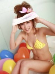 bikini cleavage ponytail shigemori_satome shirt_lift side-tie_bikini swimsuit rating:Safe score:0 user:nil!