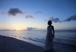 beach dress isoyama_sayaka ocean pre_pri_17 sunset rating:Safe score:0 user:nil!