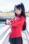 blouse cosplay fate/series fate/stay_night hairbows miniskirt pleated_skirt seri skirt tohsaka_rin twintails rating:Safe score:1 user:pixymisa