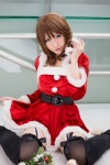 dress garter_straps hood santa_costume shawl thighhighs tsuzuki_rui zettai_ryouiki rating:Safe score:3 user:pixymisa