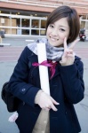 blazer blouse bookbag cardigan oriyama_miyu scarf school_uniform rating:Safe score:0 user:nil!