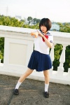 cosplay luchiino nazo_no_kanojo_x sailor_uniform school_uniform scissors socks urabe_mikoto rating:Safe score:1 user:nil!
