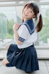 cosplay idolmaster imai_kana kneesocks pleated_skirt sailor_uniform scarf school_uniform shino_kei skirt twintails rating:Safe score:0 user:pixymisa