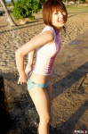 beach bikini_bottom bikini_pull minami_akina swimsuit tshirt wet rating:Safe score:0 user:nil!