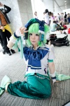 blouse bows cardfight!!_vanguard cosplay doraibukarutetto_furo-su green_hair headdress headset ibuki_fuu mermaid rating:Safe score:0 user:pixymisa