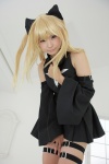 blonde_hair cosplay detached_sleeves dress enako golden_darkness hairbows to_love-ru twintails rating:Safe score:1 user:nil!