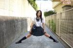 arikawa_mizuki blouse bookbag costume kneesocks pleated_skirt school_uniform skirt rating:Safe score:1 user:nil!