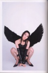 aya_rie choker corset fishnet_stockings miniskirt skirt tanaka_rie thighhighs wings zettai_ryouiki rating:Safe score:2 user:nil!