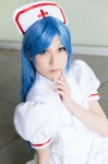 blue_eyes blue_hair cosplay crosscrossplay kiyomichi kouno_tooru nurse nurse_cap nurse_uniform princess_princess rating:Safe score:0 user:pixymisa