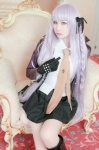 blazer blouse boots cosplay danganronpa gloves kirigiri_kyouko kirigiri_to_celestia_san_danganronpa kneehighs lechat pleated_skirt purple_hair skirt tie twin_braids rating:Safe score:1 user:nil!