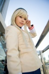blazer blonde_hair clannad cosplay hairband sakagami_tomoyo school_uniform sweater yuu_(ii) rating:Safe score:0 user:pixymisa