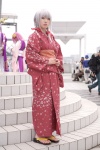 cosplay kimono nobara ren_(ii) silver_hair twin_braids yougen_no_chi rating:Safe score:0 user:darkgray