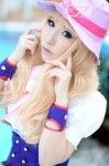 blonde_hair blouse cosplay deep_rabbit hat macross macross_frontier macross_frontier:_itsuwari_no_utahime saku sheryl_nome vest rating:Safe score:0 user:nil!