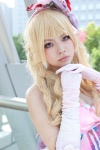 blonde_hair cosplay dress elbow_gloves gloves headband karneval mizuka tsukumo rating:Safe score:0 user:pixymisa