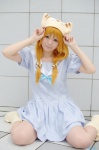 aihara_sakuto boots cosplay di_gi_charat dress orange_hair petit_charat rating:Safe score:1 user:nil!