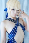 blonde_hair cosplay dress fate/series fate/zero hairbow open_clothes reiya saber rating:Safe score:2 user:pixymisa