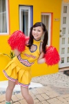 cheerleader_uniform murase_asako pleated_skirt pom_poms skirt socks tank_top twintails rating:Safe score:0 user:nil!