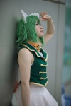 animal_ears cat_ears choker cosplay dress green_hair gumi kanan_kaori tail vest vocaloid rating:Safe score:0 user:nil!