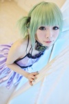 cosplay dress green_hair gumi hair_ribbons hayase_ami venomania_kou_no_kyouki_(vocaloid) vocaloid rating:Safe score:6 user:xkaras
