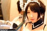 apron cosplay dress elbow_gloves gloves hairband kore_ga_watashi_no_goshujin-sama maid maid_uniform mirror please_order_love saku sawatari_izumi rating:Safe score:0 user:nil!